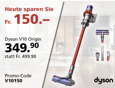 Nur heute: Dyson V10 Origin bei Fust