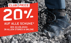 Ochsner Sport: 20% auf alle Schuhe – CLUB PRICE