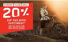 Nur heute! 20% auf das Bike-Sortiment bei Ochsner Sport