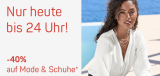 Nur noch bis 24 Uhr! 40% Rabatt auf Mode & Schuhe bei Ackermann