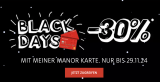 Black Days bei Manor! Bis zu 30% Rabatt auf ausgewählte Artikel