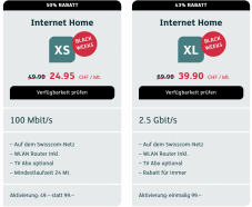 green.ch Black Weeks – Internet-Abo 2.5 Gbit/s mit lebenslangem Rabatt!