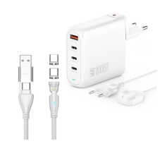 USB-Ladegerät 4smarts GaN Flex Pro 100W und GravityCord 100W bei DayDeal