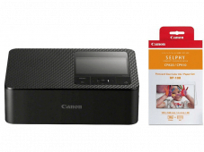 Nur heute – Fotodrucker CANON SELPHY CP1500 + RP-108 (Druckertinte + 108 Stück Fotopapier) bei MediaMarkt