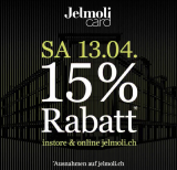 Heute bei Jelmoli: 15% Rabatt