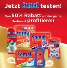 50% Rabatt auf das ganze Somat Sortiment bei Coop