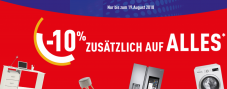 Conforama bis 19.08. 10% zusätzlich auf ALLES (ausser TV, Informatik & Elektronik)