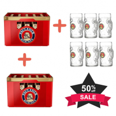 lieferteam.ch: Paulaner Oktoberfestbier 2 Kisten à 20 x 0.5l + 6 Masskrüge