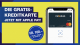 100.- Geschenkt Für die erste Zahlung Mit Apple Pay