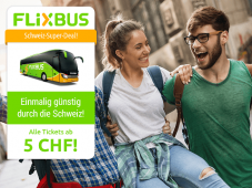 Hammer Alle Flixbus Strecken in der Schweiz für 5 Franken