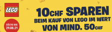 Smyths Toys – 10 CHF sparen beim Kauf von Lego im Wert von mind. 50 CHF