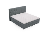 Boxspringbett YORU in grau (oder Blau / Beige) bei Conforama inkl. Lieferung