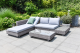 (Abholung) Gartensofa TOSSE in Metall Grau mit Liegefunktion bei Conforama