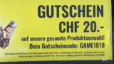 STEG 20.- CHF Gutschein ab 100.- CHF