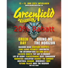 20% Valentinstagsrabatt auf den Greenfield-Festival 3 Tagespass