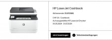 HP LaserJet CashBack vom Mai bis Juli 2024