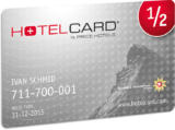 Kostenlose Hotelcard für 1 Jahr. Die Halbtax Karte für Hotels