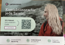 Lensvision Gutschein für 12% Rabatt