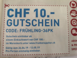 10 Franken Gutschein bei Frankenspalter (MBW 100)