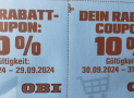 Obi Gutschein für 10% Rabatt ohne Mindestbestellwert