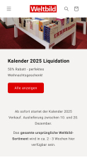 Vor Info – Weltbild online Liquidationsverkauf