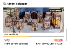 Feey Pflanzen Adventskalender (TWINT Super Deals)