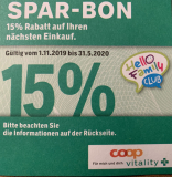 15% auf coop vitality