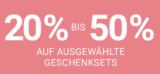 20% bis 50% auf Geschenksets bei der Import Pafümerie