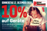 Jetzt gültig: Interdiscount 10% auf Geräte 12.12.2019