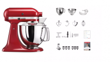 KitchenAid KSM 200 David Geisser Küchenmaschinen Set Rot bei Nettoshop