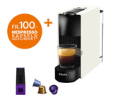 Krups Nespresso Essenza Mini White + Kaffeekapseln im Wert von CHF 100.- für CHF 59.-