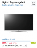 LG 86-Zoll TV für 1999.- // Tagesangebot bei digitec