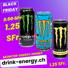 50% auf diverse Monster Energy Drinks