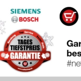 Ausgewählte Haushaltsgeräte von Siemens und Bosch bei nettoshop stark reduziert, z.B. Siemens TE613501DE EQ.6 Kaffeemaschine für CHF 638.90 statt CHF 1350.-