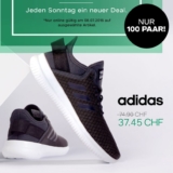 Nur heute: 50% auf ausgewählte Schuhe von adidas bei Dosenbach, z.B. adidas CF QT Flex Damen Sneaker für CHF 37.45 statt CHF 74.90