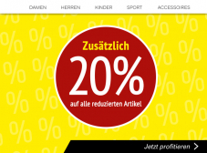 20% zusätzlicher Rabatt auf alle reduzierten Artikel bei Ochsner Shoes