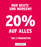 20% auf alles bei The Body Shop ab zwei Produkten