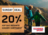 Nur heute – 20% Rabatt auf das ganze Kinder-Sortiment bei Ochsner Sport