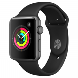 Apple GPS Watch Series 3, 42mm Aluminium Space Grau bei Manor