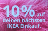 IKEA Gutschein für 10% Rabatt auf Alles (exkl. Schwedenshop / Restaurant) ohne Mindestbestellwert bis 30.11.