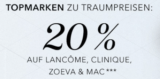 Douglas: 20% auf Lancome, Clinique, Zoeva & MAC