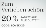 20% auf alle Düfte bei Douglas