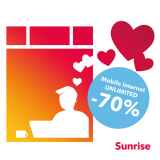 Sunrise Valentine’s Deal: -70% auf Mobile Internet Unlimited