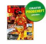 Gratis Probeheft des Feuerwehrmagazins “brandheiss” bestellen