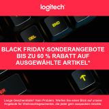 Black-Friday-Angebote bei Logitech, z.B. G810 Orion Spectrum Mechanische RGB-Gaming-Tastatur für CHF 117.- statt CHF 189.-
