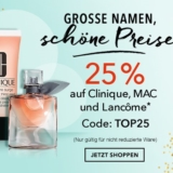 25% auf alles von MAC, Clinique und Lancôme bei Douglas, z.B. MAC Mineralize Skinfinish Highlighter für CHF 30.75 statt CHF 41.-