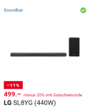 LG Atmos Soundbar & Google Assisant für 399.-