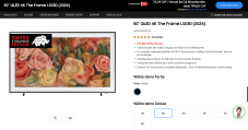 50″ QLED 4K The Frame LS03D (2024) für 800.- CHF