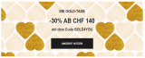 Sarenza: 30% Rabatt ab CHF 140.- oder CHF 25.- Newsletter Gutschein ab CHF 115.-