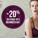 20% Rabatt auf Push-Up- und Maximizer-BHs bei Hunkemöller, z.B. Vorgeformter Push-up-Bügel-BH Violet für CHF 55.19 statt CHF 68.99